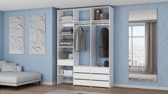 Высокий Стеллаж для одежды Мирта 52 BMS