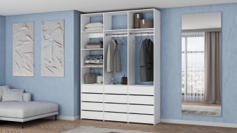 Высокий Стеллаж для одежды Мирта 48 BMS