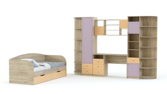 Современная Модульная детская Акварель 3 BMS