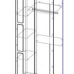 Чертеж Распашной шкаф Ристо 1 BMS