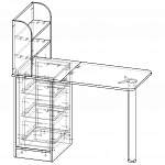 Чертеж Маникюрный стол Софи-3 BMS