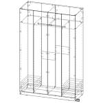 Шкаф распашной Остин Лайт 3 BMS