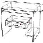 Схема сборки Компьютерный стол 14.01 BMS
