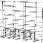 Схема сборки Шкаф книжный Маркус-10.1 BMS