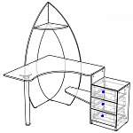 Схема сборки Стол компьютерный угловой Дэн 8 BMS