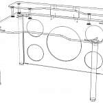 Чертеж Игровой стол Европа 15 BMS