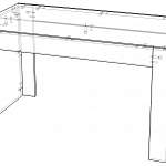 Чертеж Журнальный столик Deko BMS