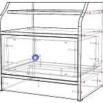 Чертеж Тумба прикроватная Европа-7.2 BMS