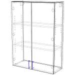 Шкаф верхний 2 двери Марта BMS