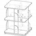 Чертеж Поворотный стеллаж Пальмира 5 BMS
