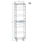 Схема сборки Пенал в ванную комнату Нео 3 BMS