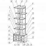 Схема сборки Стеллаж Септима №5-1 BMS