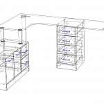 Схема сборки Письменный стол для двоих Нико 87 BMS