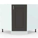 Шкаф нижний угловой (трапеция) Лофт BMS - Фото 1