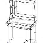 Схема сборки Компьютерный стол Школьник-Люкс-01 BMS