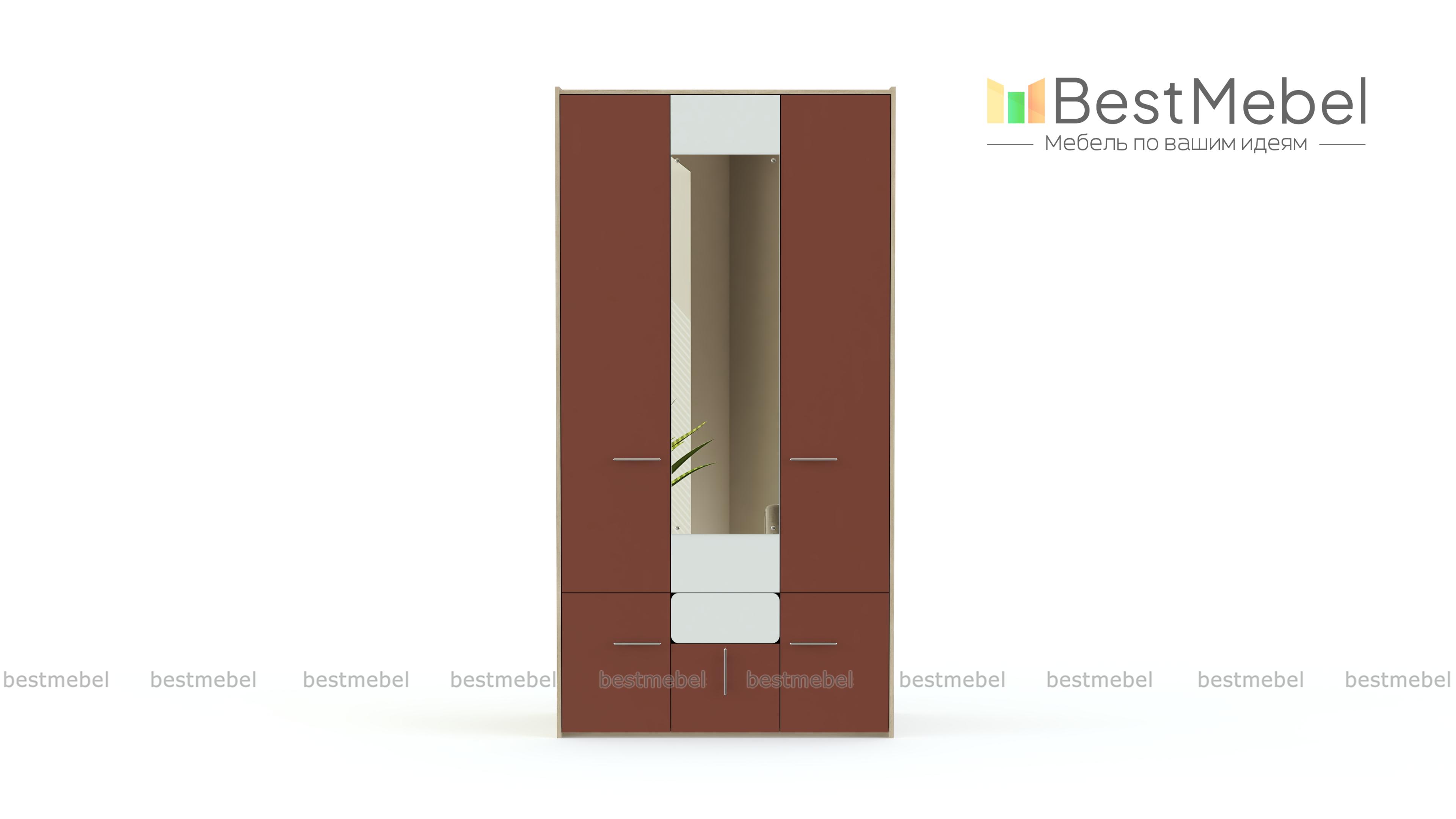 Распашной шкаф Элен-2 BMS - Фото