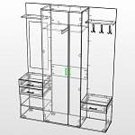 Чертеж Прихожая Стиль-3 BMS