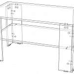 Схема сборки Стол журнальный Классик BMS