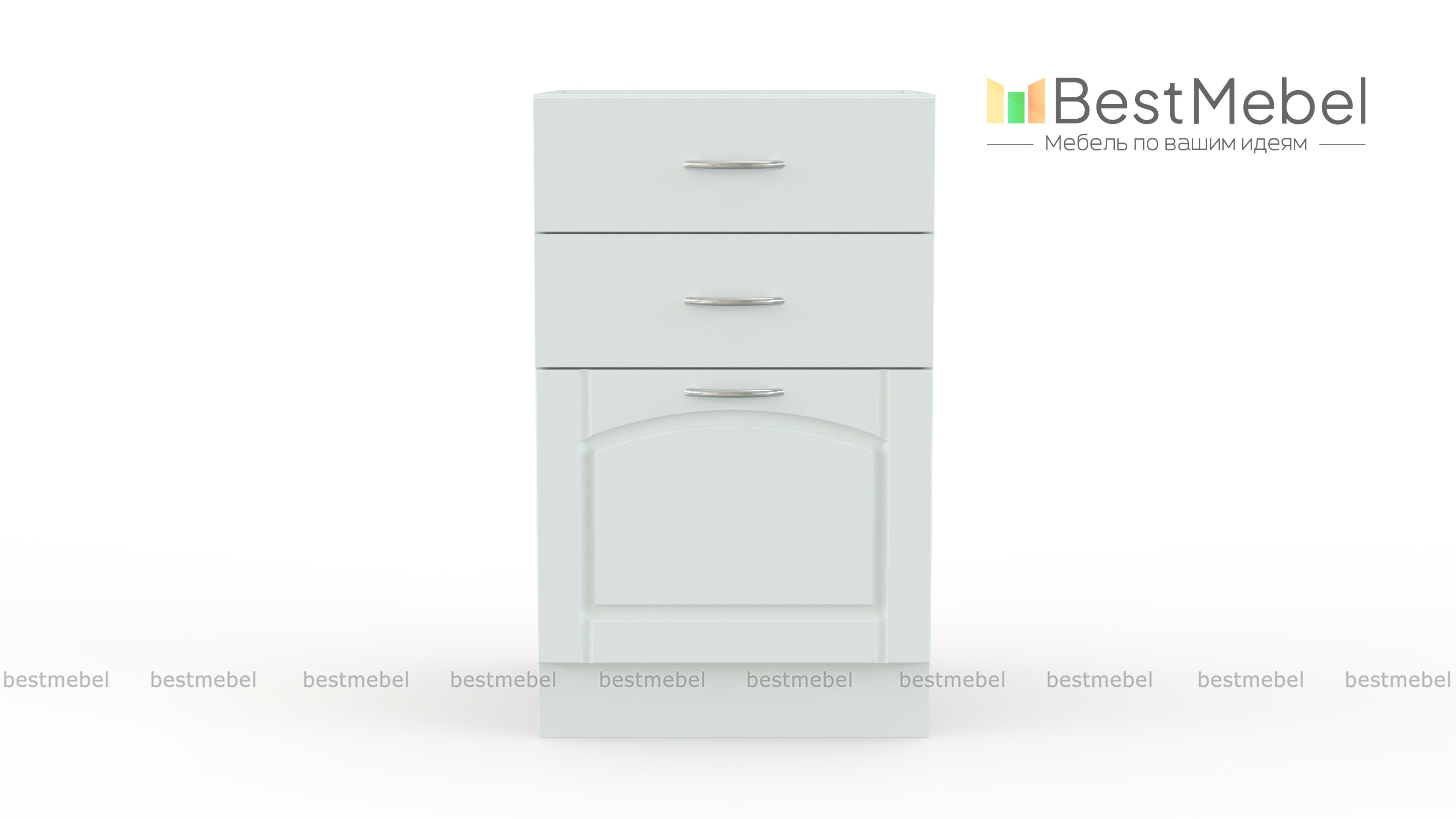 Стол с 3 ящиками Трапеза BMS - Фото