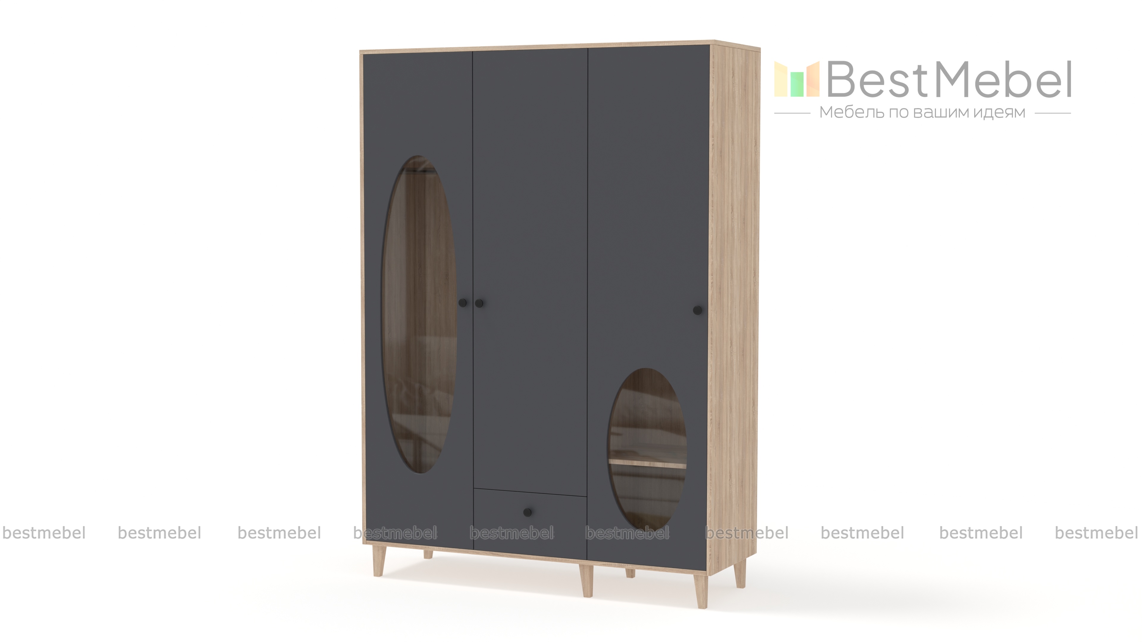 Шкаф распашной Брукс 2 BMS