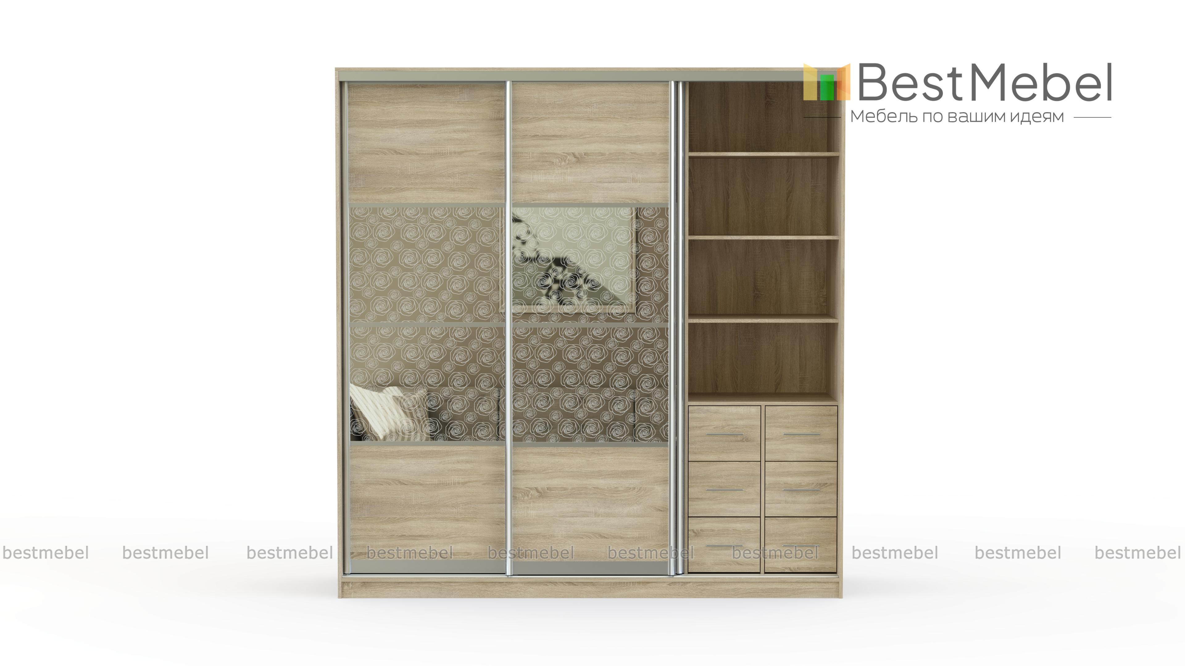 Шкаф-купе Роза-3 BMS - Фото