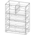 Схема сборки Комод Нордли Nordli 6